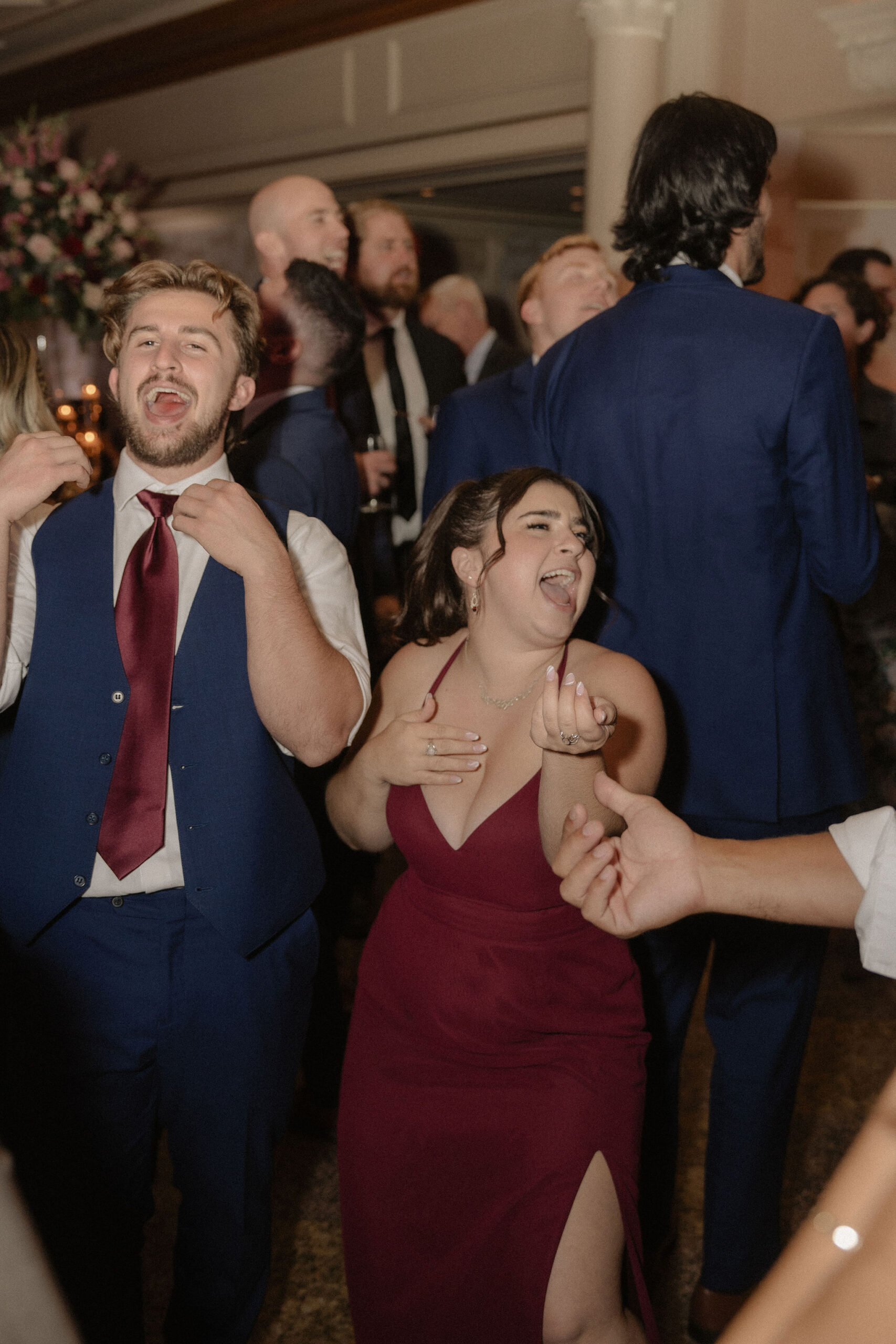 wedding reception at giovanni waters edge dancing