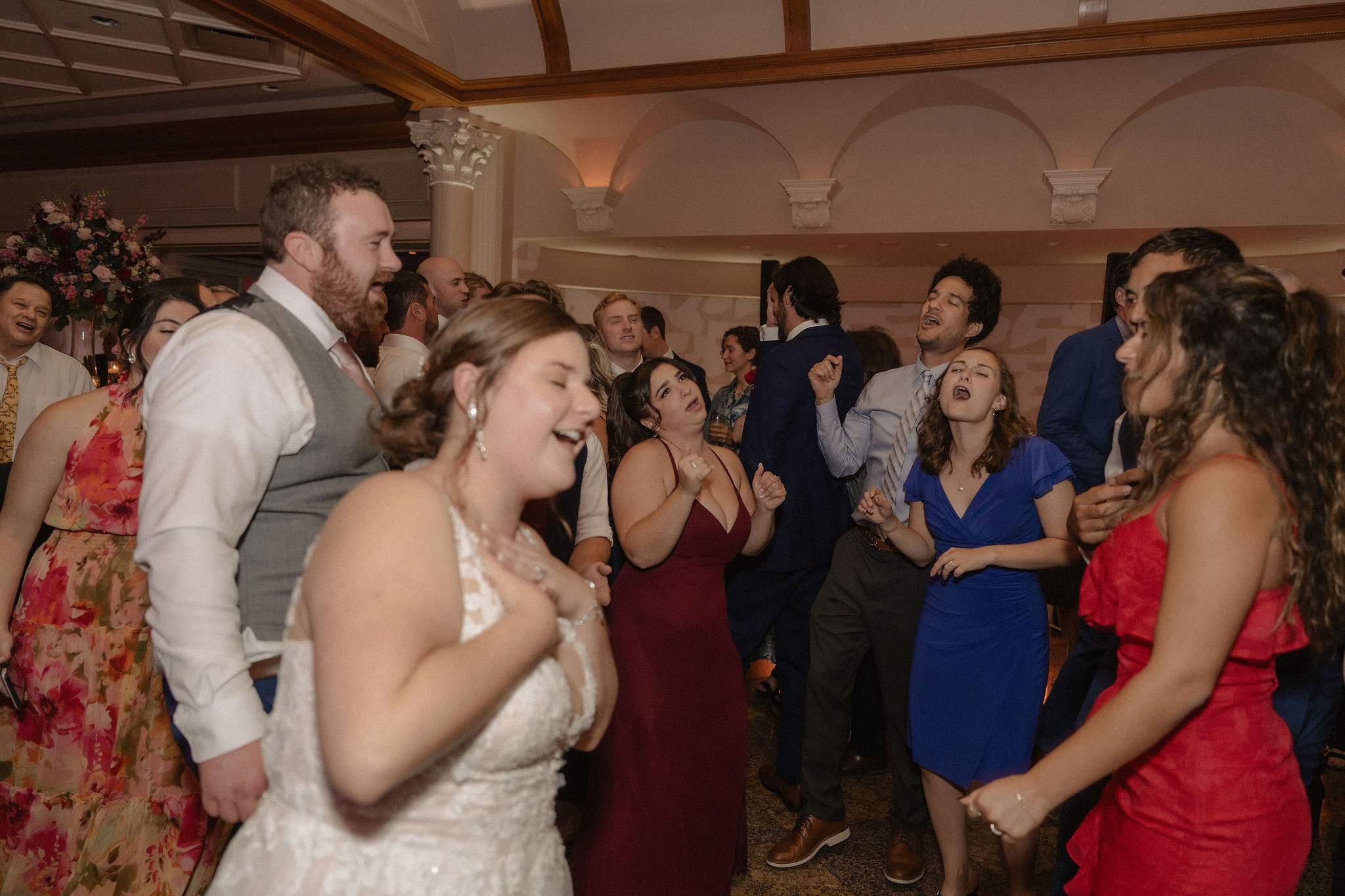 wedding reception at giovanni waters edge dance floor