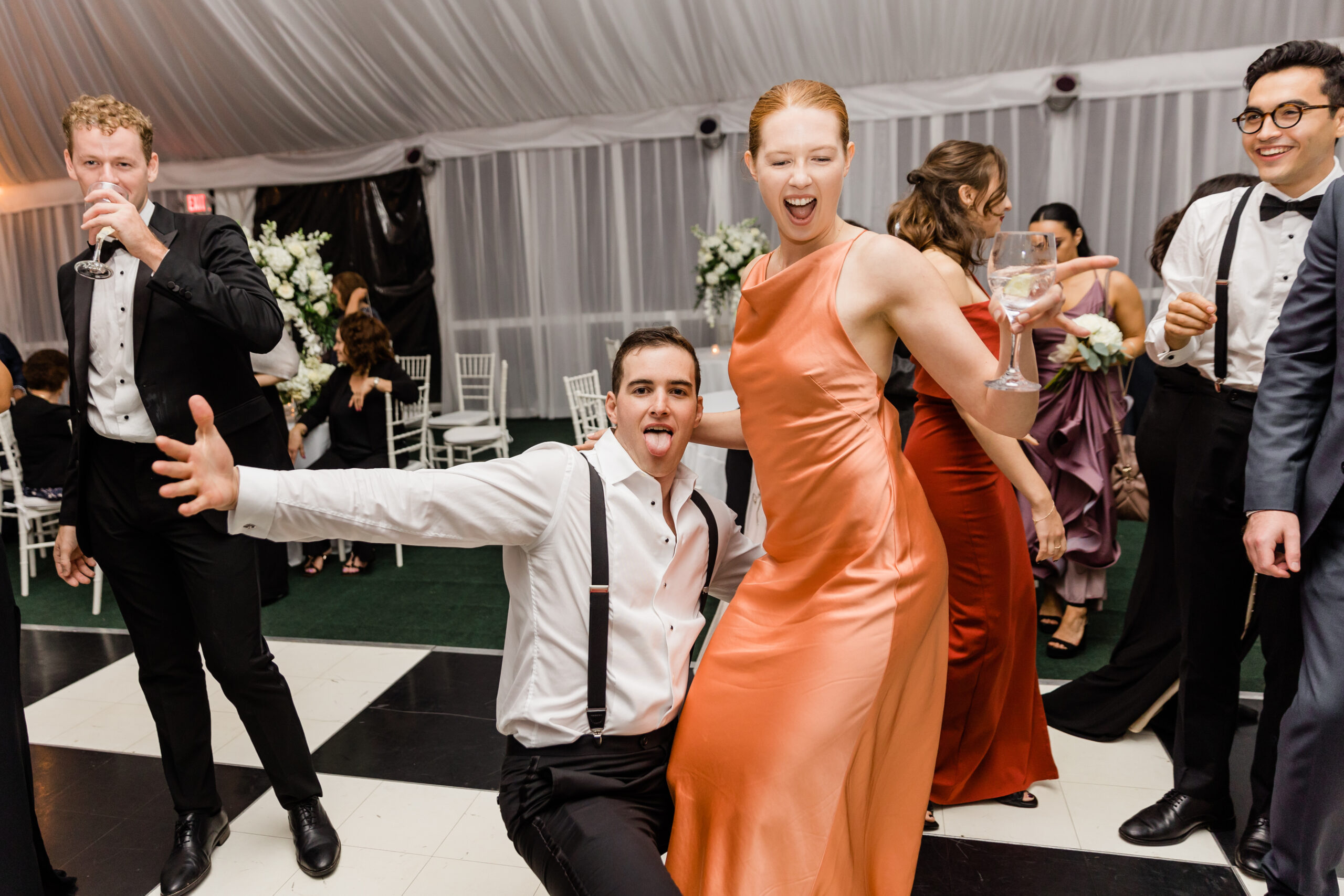Wainwright House wedding couple on dance floor