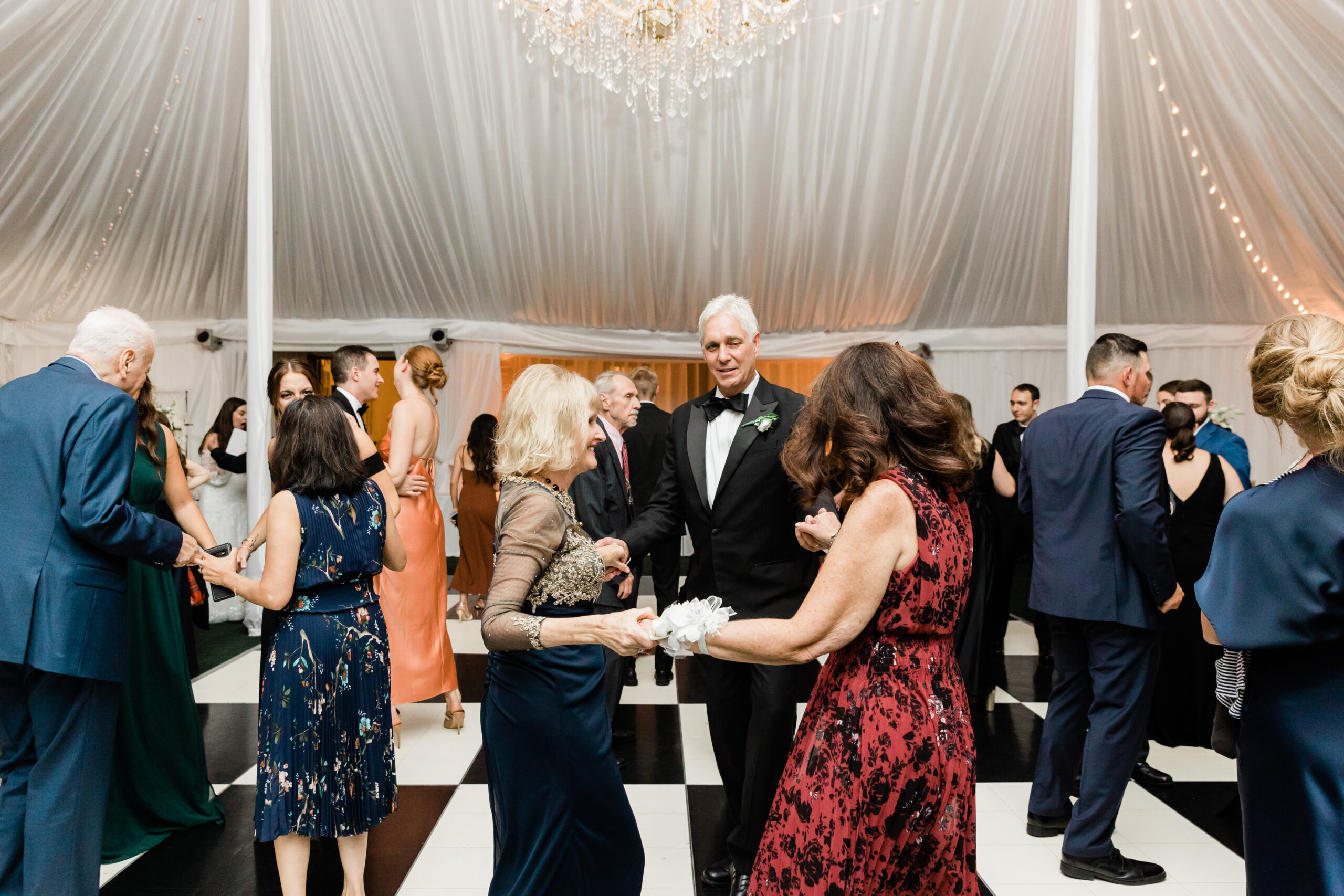 Wainwright House wedding reception guests