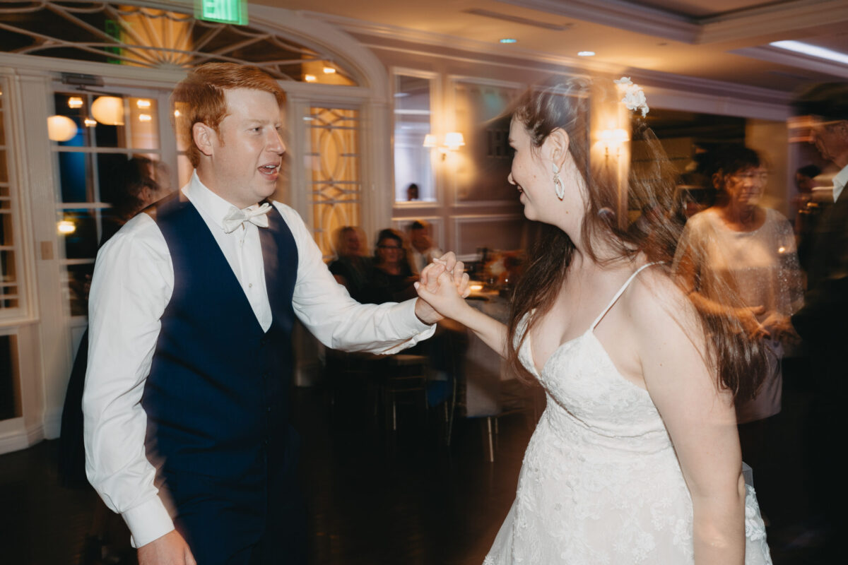 bride and groom at briarcliff manor wedding new york