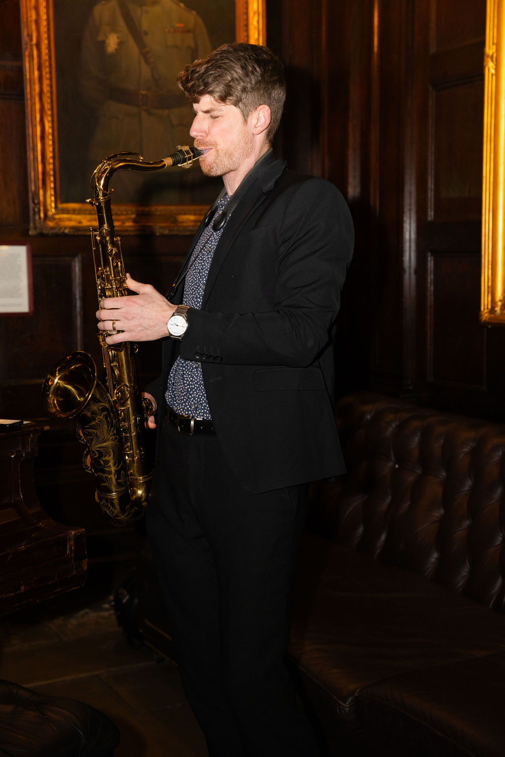 saxophone player at harvard club nyc