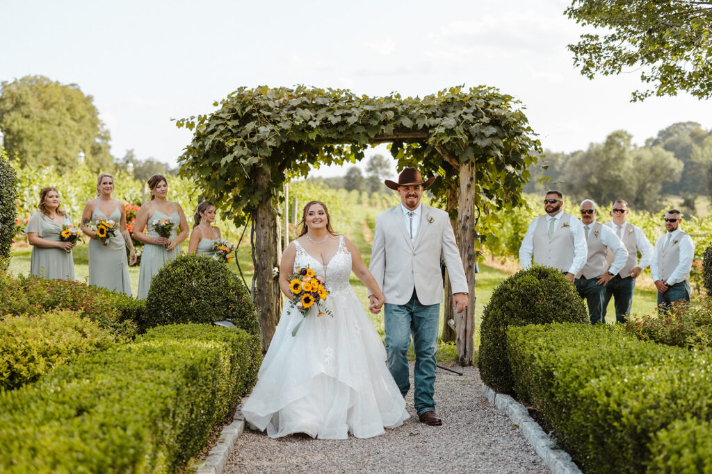 magnanini winery wedding ceremony wallkill ny
