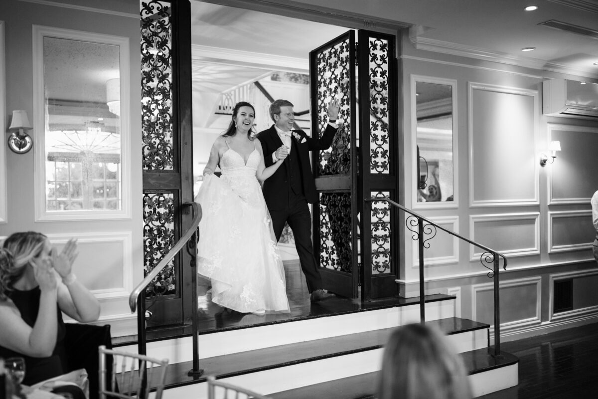 couple first introduction at wedding in briarcliff manor