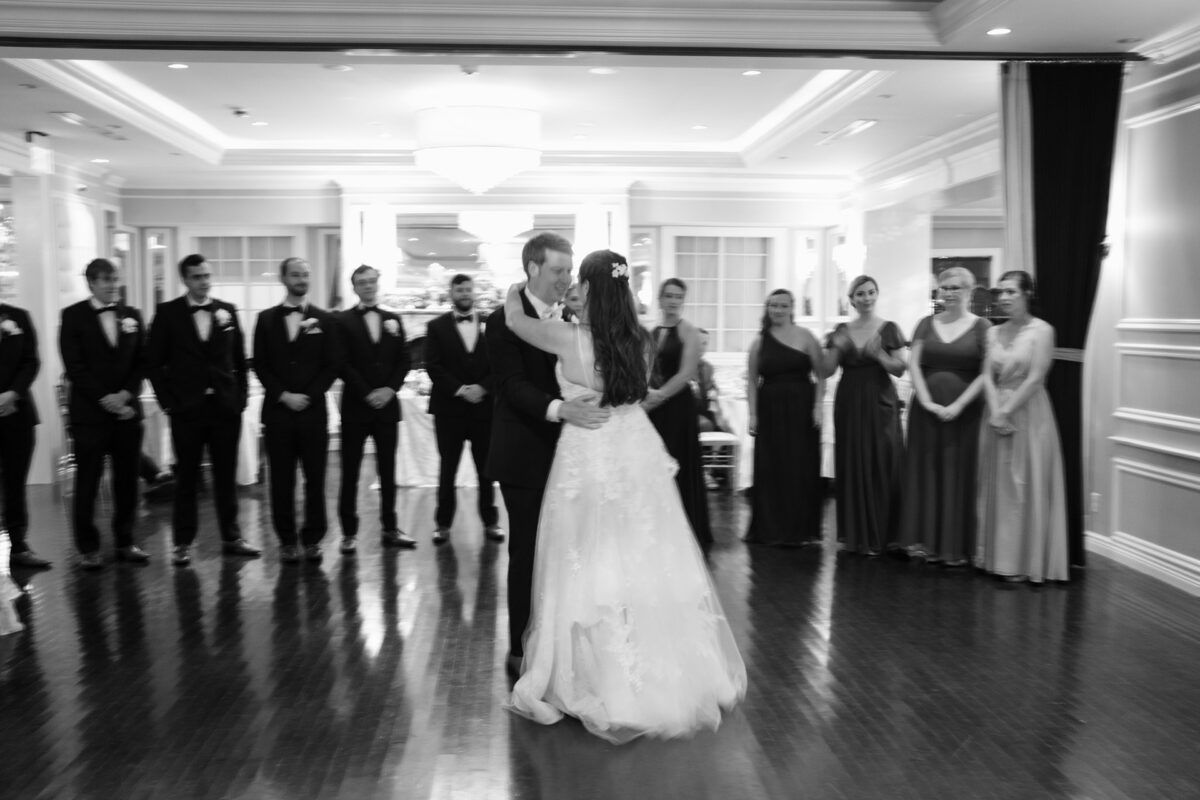 couple dancing first dance at wedding
