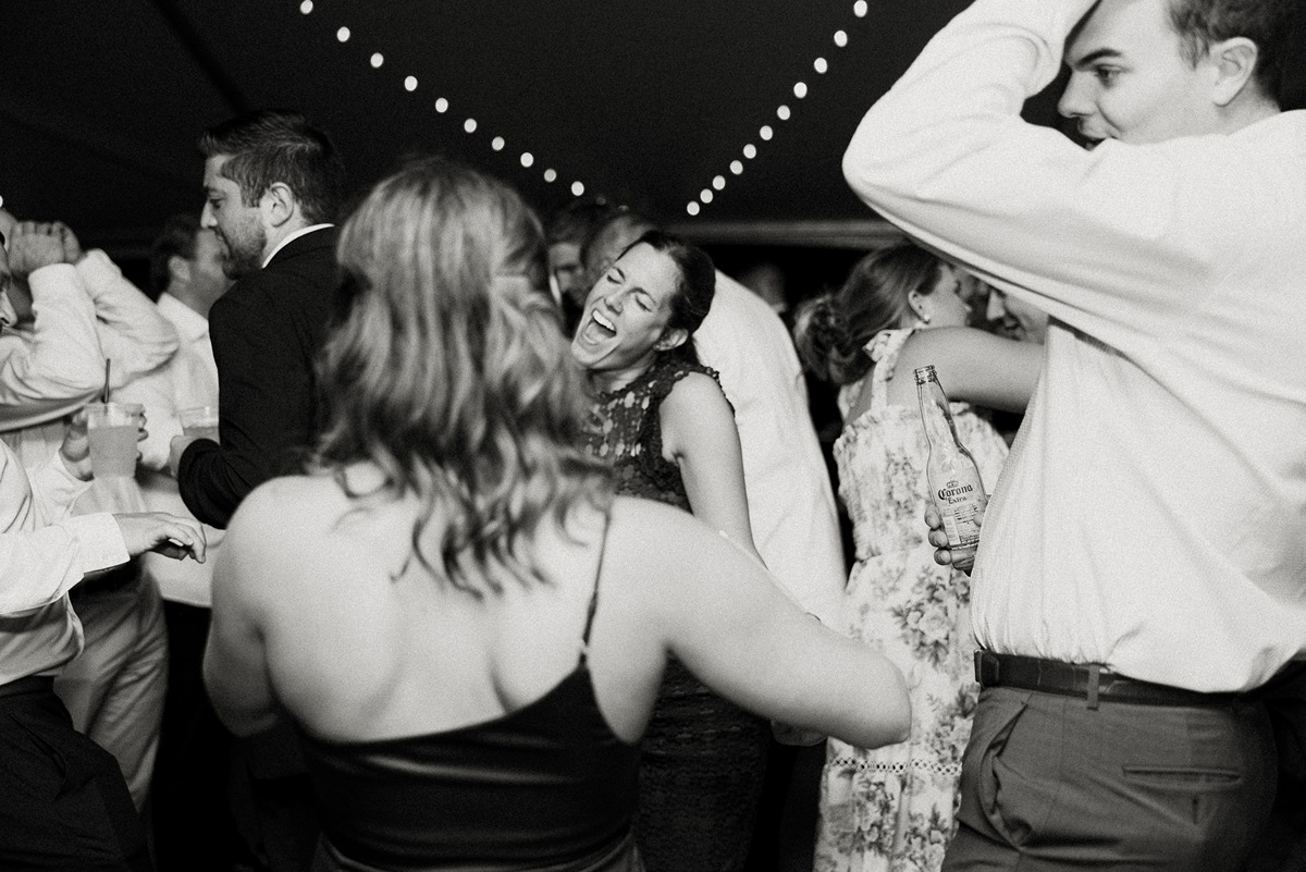 people dancing at wedding reception in new hampshire