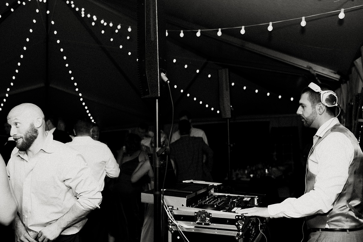 DJ Dan Moran at wedding at private residence in new hampshire