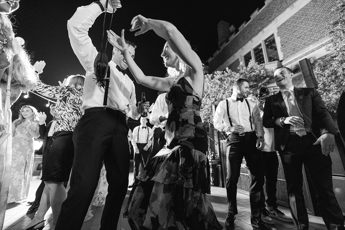 black and white dancefloor picture